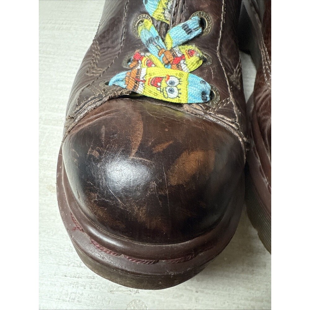 Vintage Dr Doc Marten's Boots Leather Brown 8287 England Grizzly Men's Size 8 - Picture 10 of 15